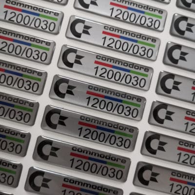 Amiga Dome Label (One Piece) 1200/030 Silver
