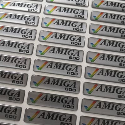 Amiga Dome Label (One Piece) Amiga 600 White