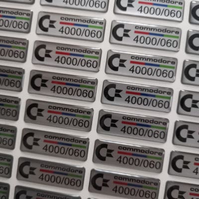 Amiga Dome Label (One Piece) 4000/060 silver