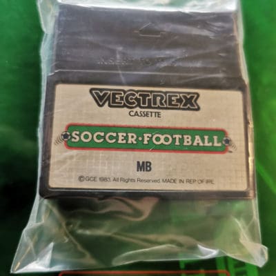 Vectrex game + overlay: Soccer Football