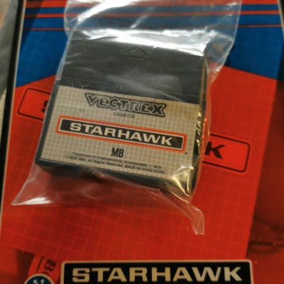 Vectrex game + overlay: Starhawk