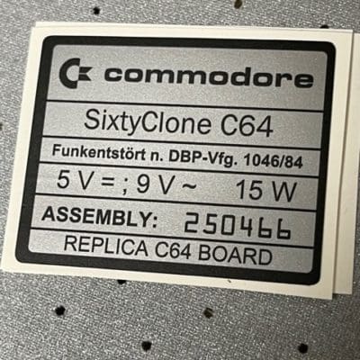 SixtyClone 64 Serial Badges