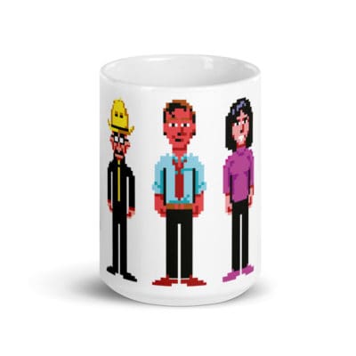 White glossy mug