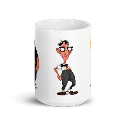 Day of the Tentacle White glossy mug