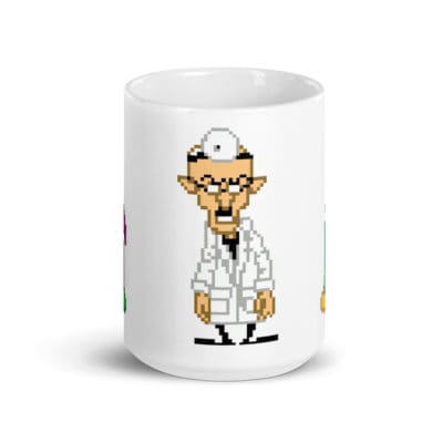 Villians White glossy mug