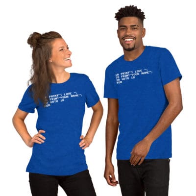 Commodore 64 I love Dark Short-Sleeve Unisex T-Shirt