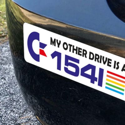 Commodore retro bumper stickers