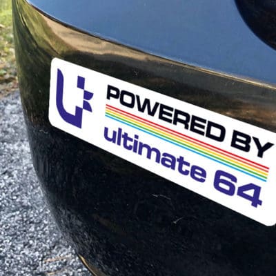 Ultimate 64 retro bumper sticker
