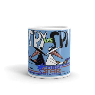 Spy vs Spy White glossy mug