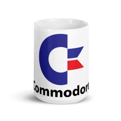 Commodore White glossy mug