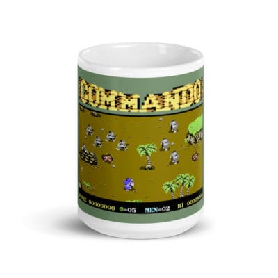 Commando White glossy mug