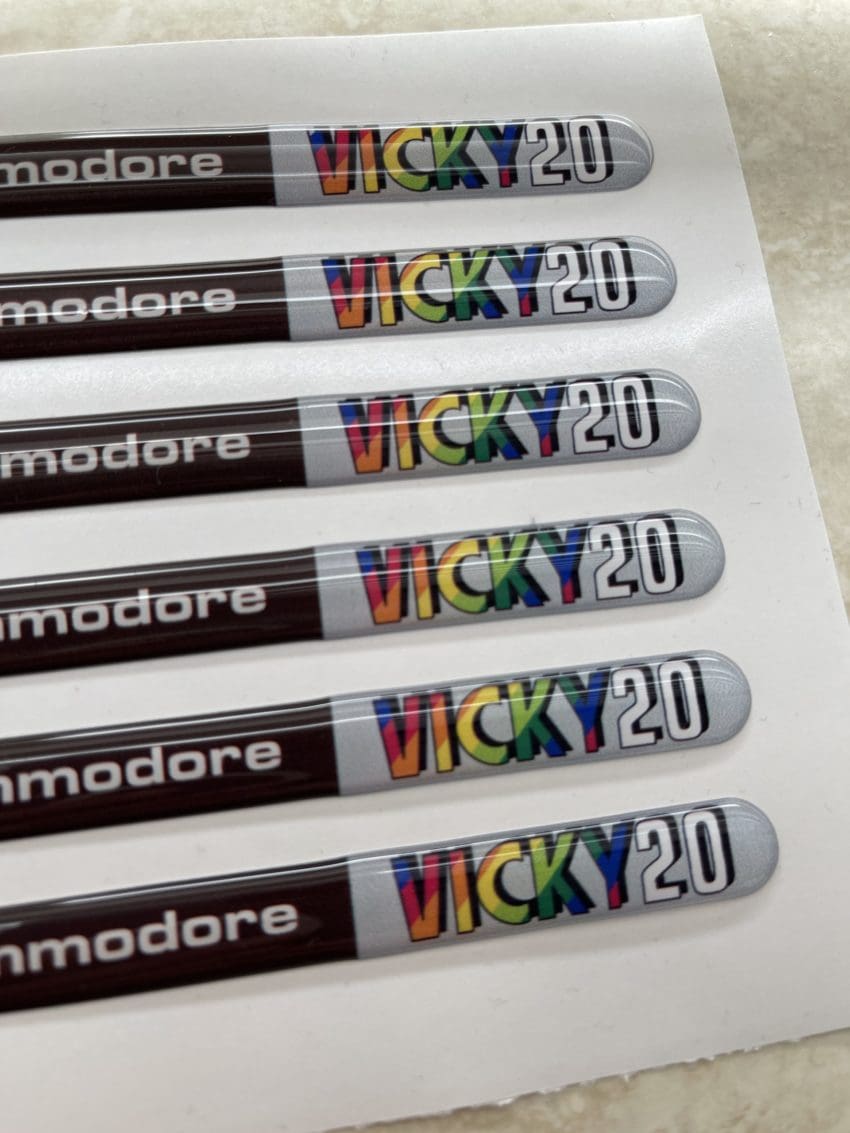 Vicky20 badge for VIC20 Clone Vicky Twenty