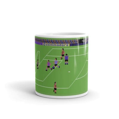 International Soccer White glossy mug