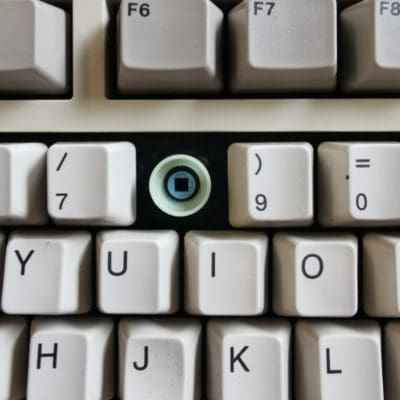 Amiga 500 Keyboard Key with rubber spring and plunger