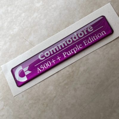 Amiga 500 replacement badge for 500++