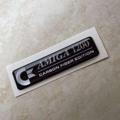 Commodore Amiga 1200 replacement badge for Carbon Edition case