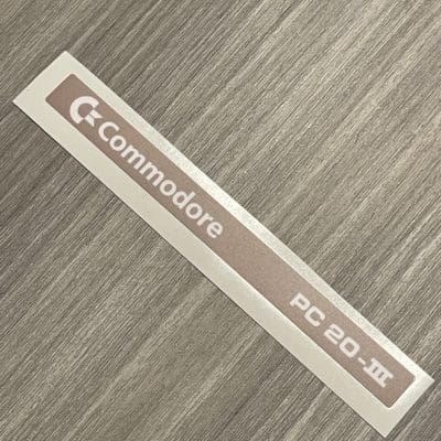Commodore PC 10/20 III badge