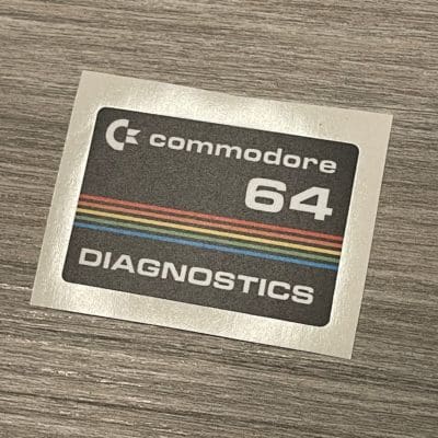 Commodore 64 and 128 diagnostics badge