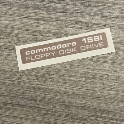 Commodore 1581 drive sticker
