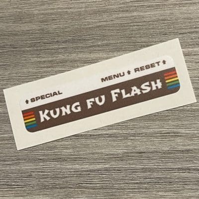 Kung Fu Flash sticker brown