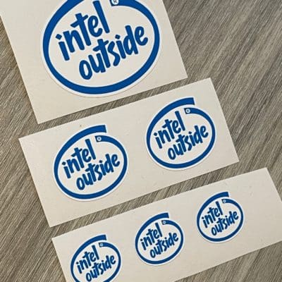 Intel Outside set of stickers