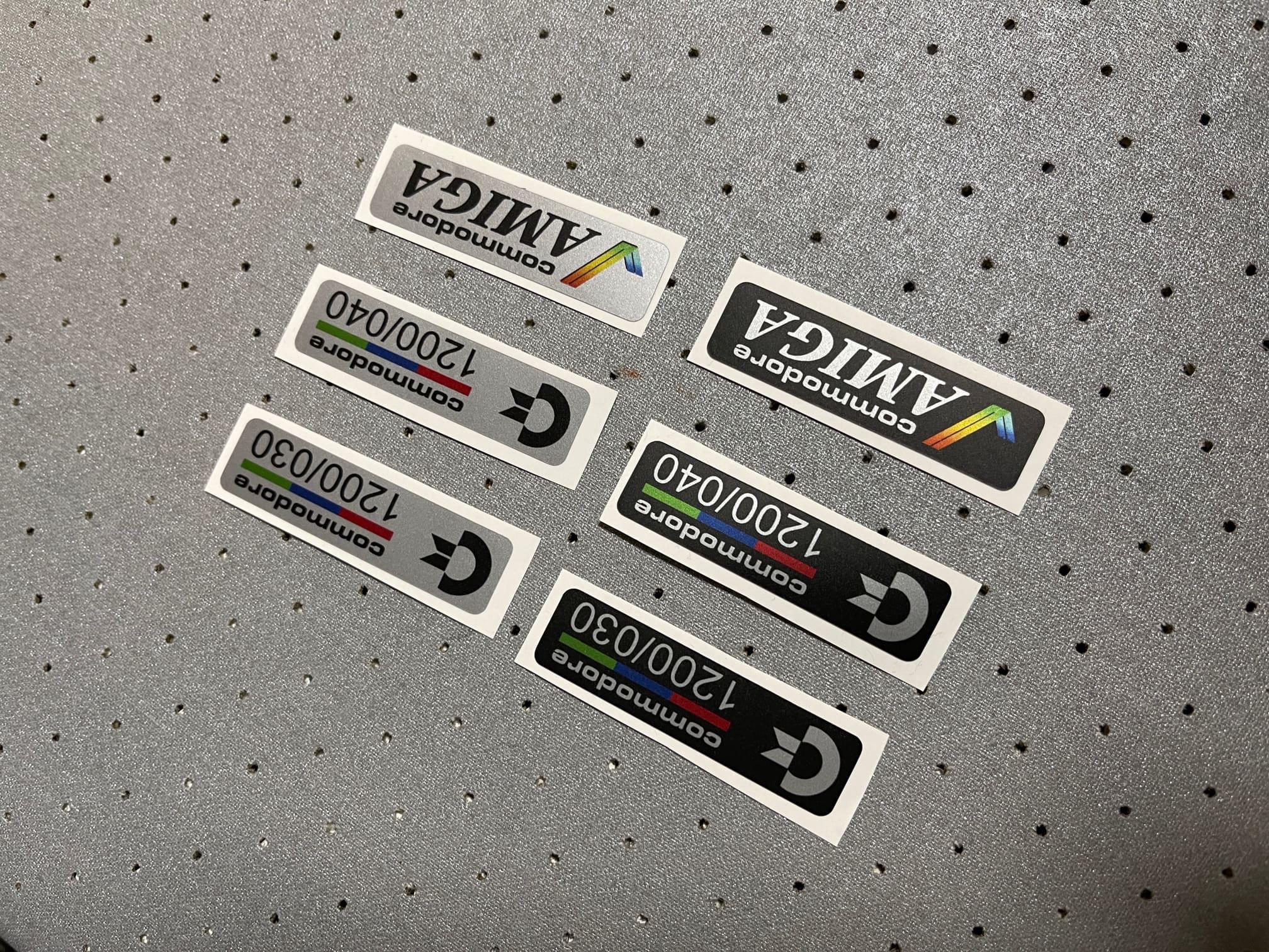 Amiga 1200 badge set (6 pieces)