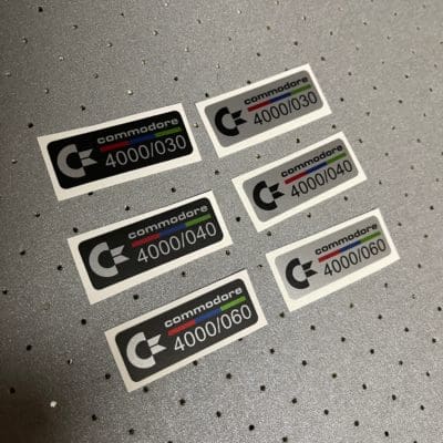 Amiga 4000 badge set (6 pieces)