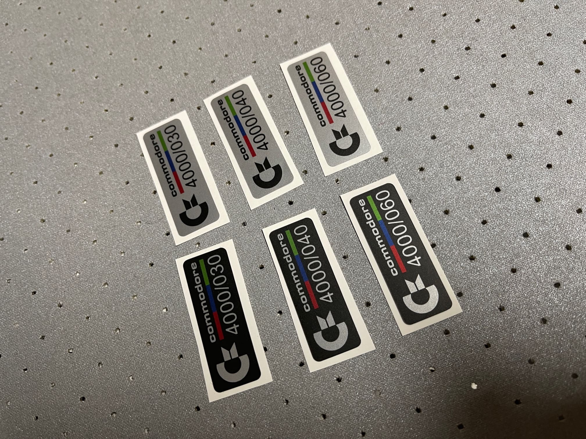 Amiga 4000 badge set (6 pieces)