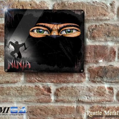Retro Gaming LAST NINJA (Amiga/C64 Inspired) - Metal Sign