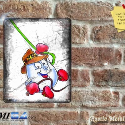 Dizzy Swinging * Retro Gaming Inspired Wall Plaque - Metal Sign