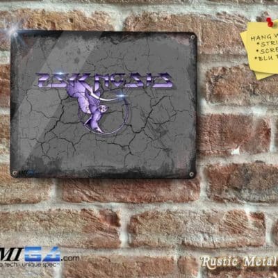 Rustic and Stylish PSYGNOSIS logo - Amiga Fans! - Metal Sign