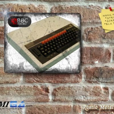 Rustic of BBC MICRO Logo & BBC Computer - Metal Sign
