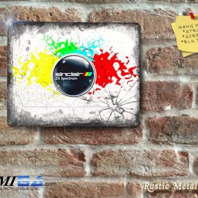 Paint Splash Sinclair ZX Spectrum Logo - Metal - Metal Sign