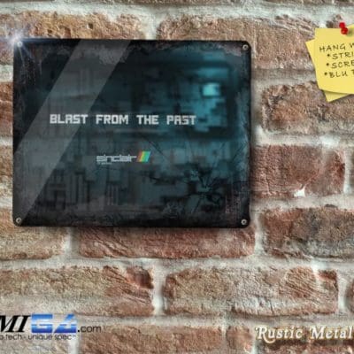 Rustic Sinclair ZX Spectrum Logo  Blast from the Past - Metal Sign