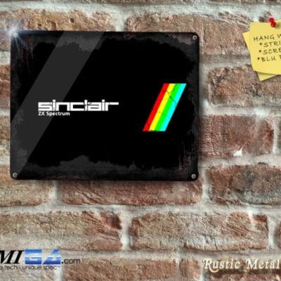 Rustic Appearance - Sinclair ZX Spectrum  Black Mtal - Metal Sign