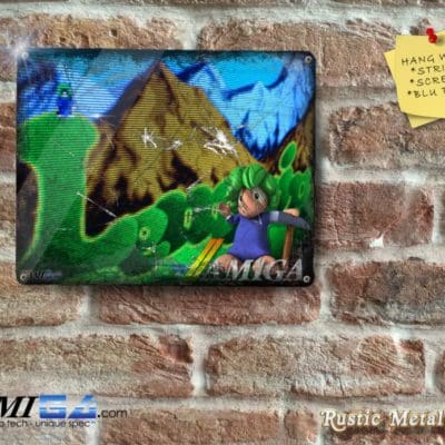 LEMMINGS screen grab Rustic - Metal Sign