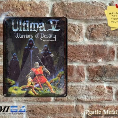 Ultima V Box Artwork from the Original Video Game - Metal Sign