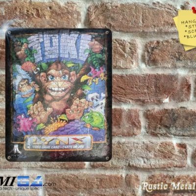 TOKI  Box Artwork from the Original Atari Lynx Game - Metal Sign
