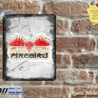 Firebird Software Logo - Rustic from a classic C64 publisher - Metal Sign