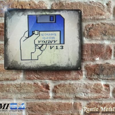 Retro Rustic Amiga Workbench 1.3 Screen Printed onto - Metal Sign