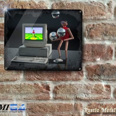 Classic Amiga JUGGLER inspired Metal Wall Plaque - Metal Sign