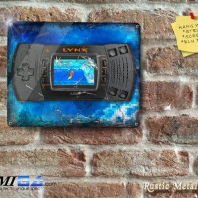 Rustic of Atari Lynx Console - Retro Gaming - Metal Sign