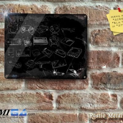 Rustic Metal Game Consoles - Metal Sign