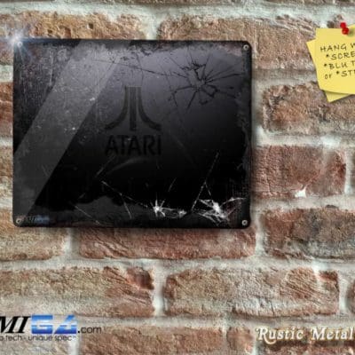 Subtle Atari 80's Logo on - Metal Sign