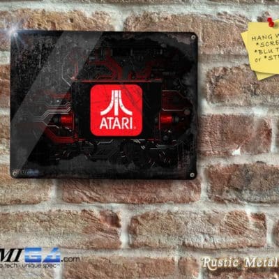Atari Logo Embedding in Hitech Circuit Board - Metal Sign
