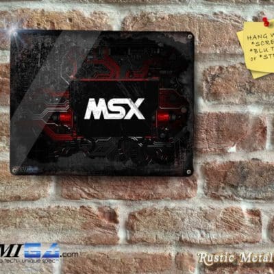 MSX Logo Embedding in Hitech Circuit Board - Metal Sign