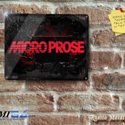 Microprose on Hitech Circuit Board - Metal Sign