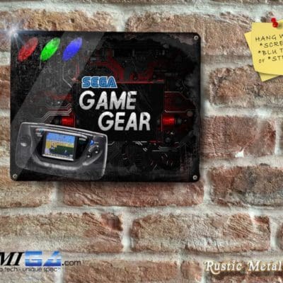 Sega Game Gear on Hitech Circuit Board - Metal Sign