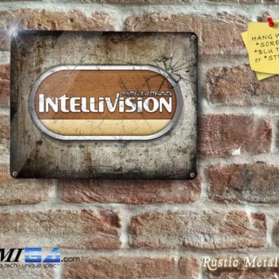 Intellivision Logo - Rustic - Eyecatching Finish - Metal Sign