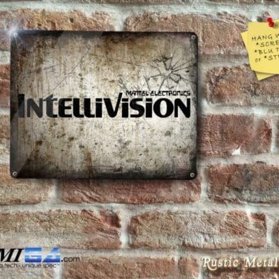 Intellivision Logo - Rustic - Eyecatching Finish - Metal Sign